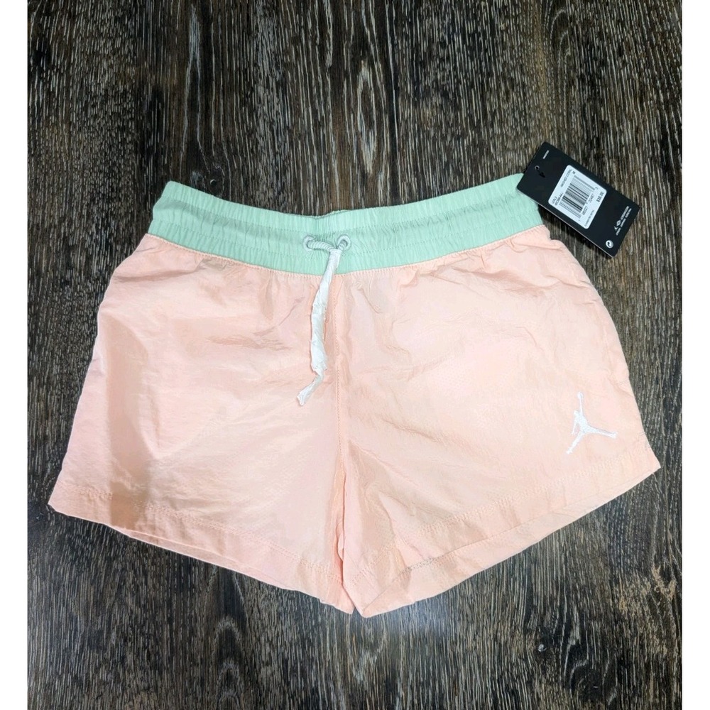 NWT Air Jordan Girls Washed Coral Shorts Size M‎ New 118
